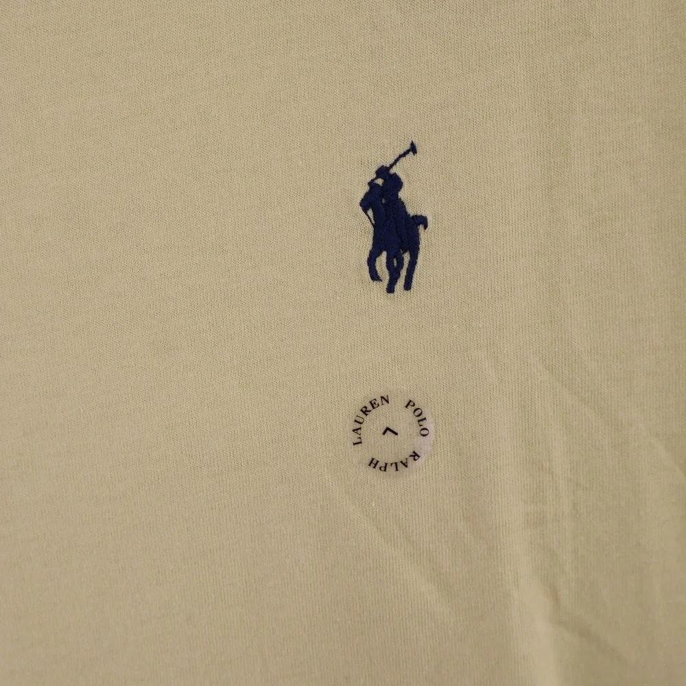 Polo Ralph Lauren Classic Fit T-Shirt Mens‎ Large Yellow Short Sleeve Preppy NWT